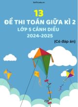 13 Đề thi Toán lớp 5 Giữa kì 2 Sách Cánh Diều năm 2024-2025 (Kèm đáp án)